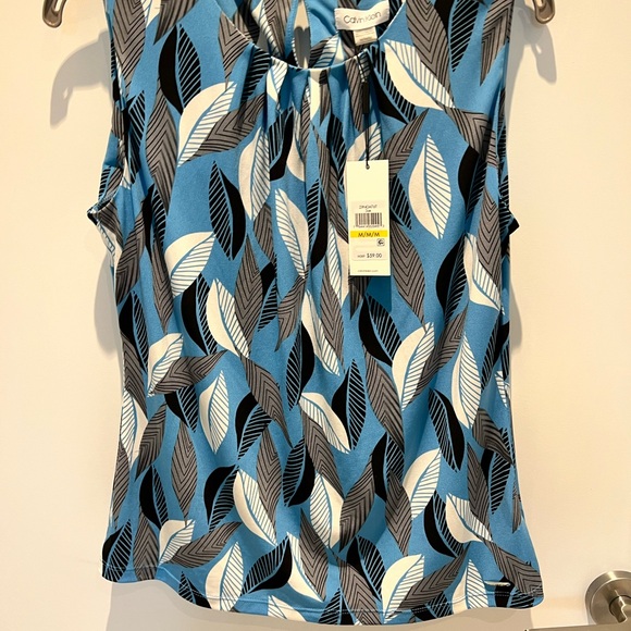 💙 Stylish & timeless sleeveless top, perfect for work or dinner out. NWT - Picture 10 of 10